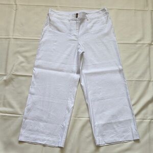 J. Jill Linen Stretch Wide-Leg Pants